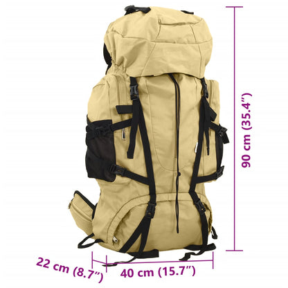 Wanderrucksack Khaki 100 L Oxford-Gewebe