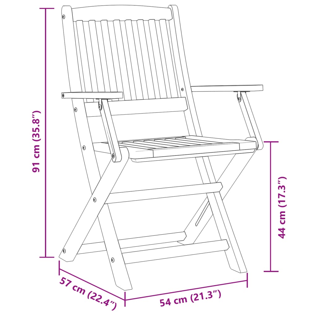 9-tlg. Garten-Essgruppe 180x90x75 cm Massivholz Akazie