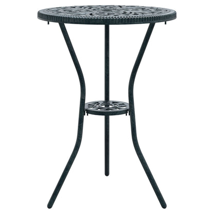 3-teiliges Garten Bistro Set Grün Gusseisen