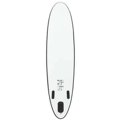 Aufblasbares Stand Up Paddle Board Set Schwarz und Weiß