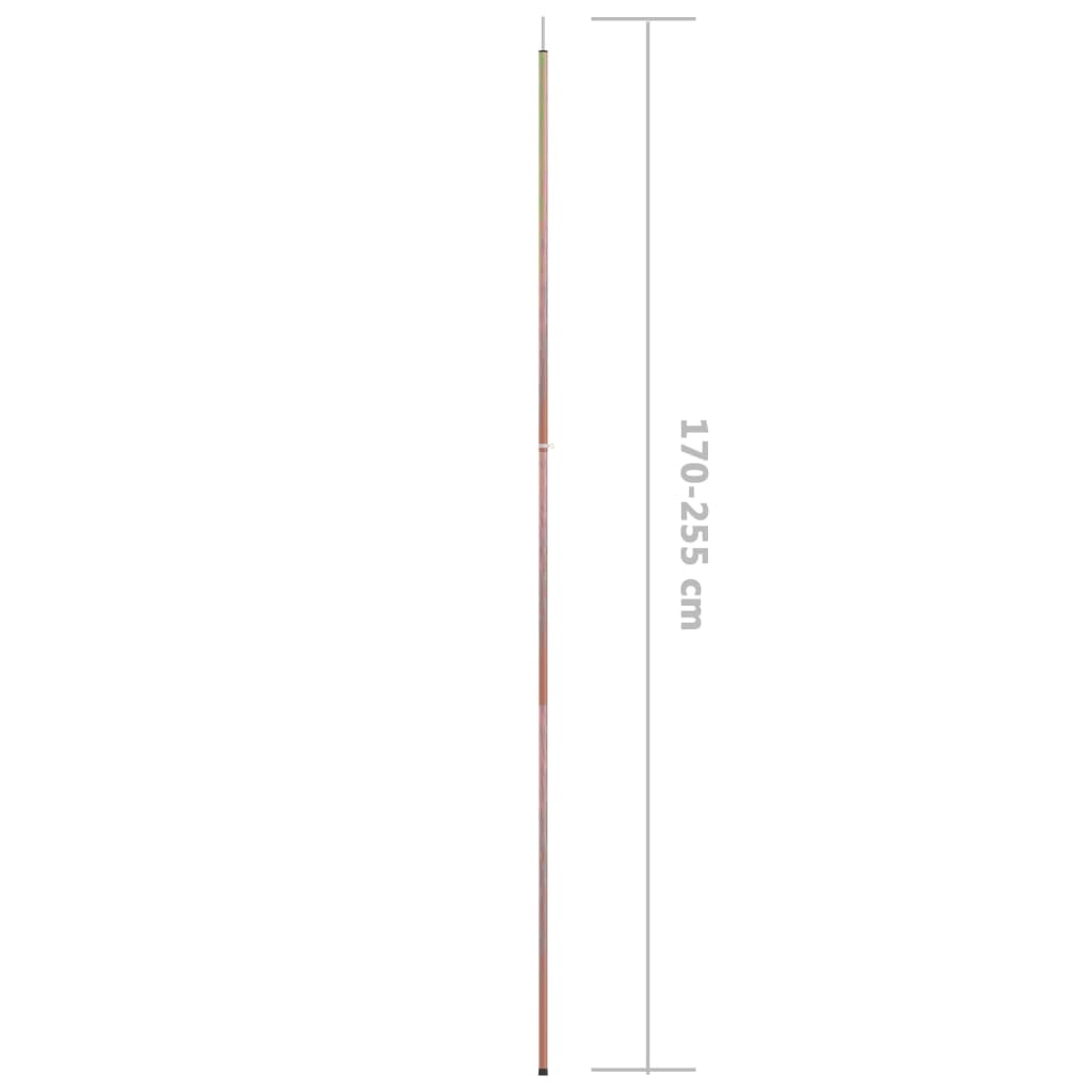 Teleskop-Zeltstange mit 170-255 cm Länge Verzinkter Stahl