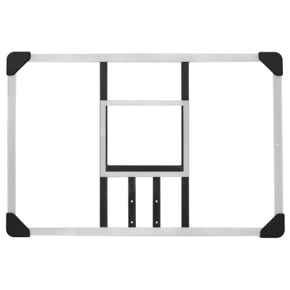 Basketballkorb Transparent 90x60x2,5 cm Polycarbonat